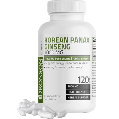 Bronson Korean Panax Ginseng 1000 mg 120 Capsules image