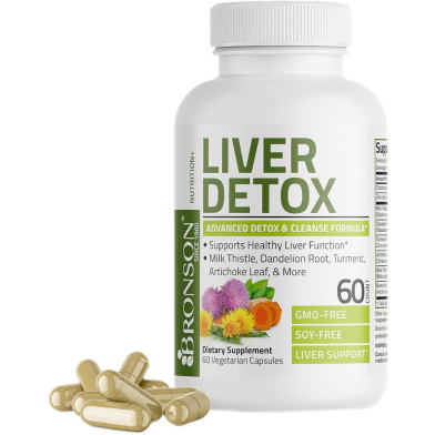 Bronson Liver Detox Advanced Detox and Cleansing Formula – 60 Veg Capsules image