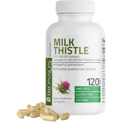 Bronson Milk Thistle 1000 MG – 120 capsules image