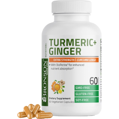 Bronson Turmeric and Ginger Extra Strength 60 Count image