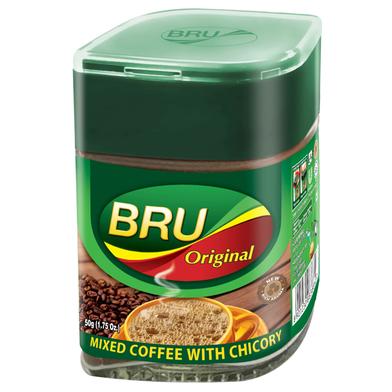 Bru Instant Coffee Original Mixed with Chicory 50gm image