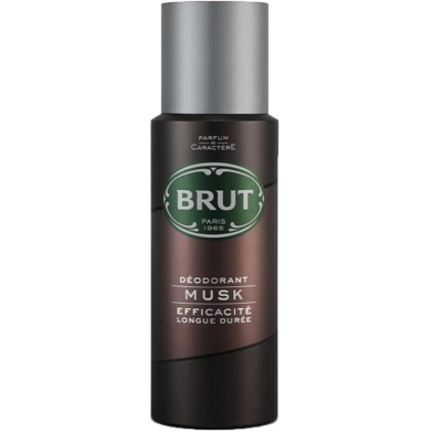 Brut Musk Deodorant Body Spray for Men Imported 200ml UK image