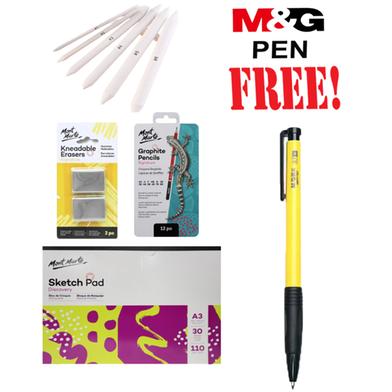 Buy 1 The Sketch Combo Set Get 1 M and G Pen Free image