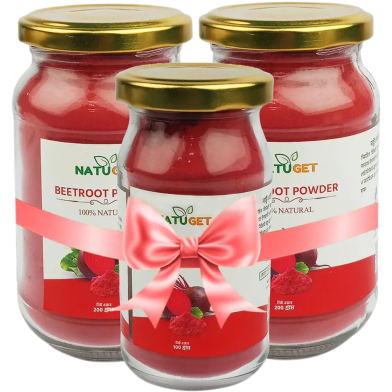 Buy 2 NATUGET Beetroot Powder 200gm Get 1 NATUGET Beetroot Powder 100gm Free image