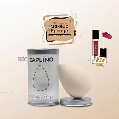 Buy Caplino Makeup Sponge Get Free Beauty Glazed Lipstick - Ash image