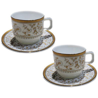 CHINBULL Cup ‍And Saucer (2 plus 2)=4 Pcs Set image