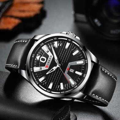 CURREN PU Leather Analog Watch for men image