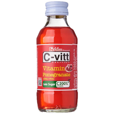 C-Vitt Vitamin Pomegranate Juice L. Sugar G. Bottle 140ml (Thailand) - 142700270 image