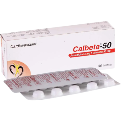 Calbeta 5mg 50mg Tablet 10's Strip image