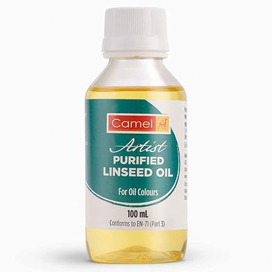 Camel Artist Purified Linseed Oil for Oil Color, 100ml (Yellow) : Camel 
