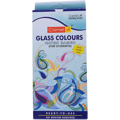 Camel Water Based Glass Color - 10ml Each, 6 Shades image