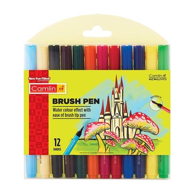 Camel / Camlin Brush Pen 12 Shades Box for Artists image