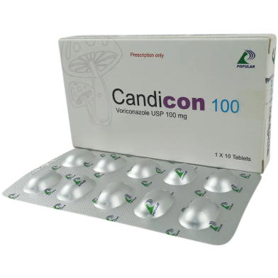 Candicon 100mg Tablet 10's Strip image