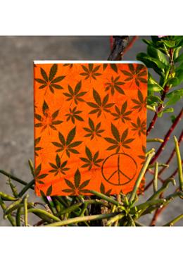 Cannabis Series Orange Leaf Notebook image