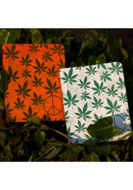Cannabis Series Orange Leaf and White Leaf Notebook 2-Pack image
