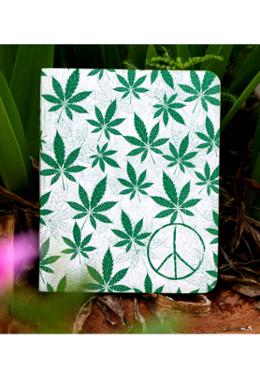 Cannabis Series White Leaf Notebook image