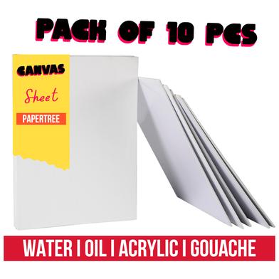 Canvas Sheet for Acrylic Water and Oil painting - 10 Pcs image