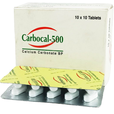 Carbocal 500 mg - 10's Strip Tablet image