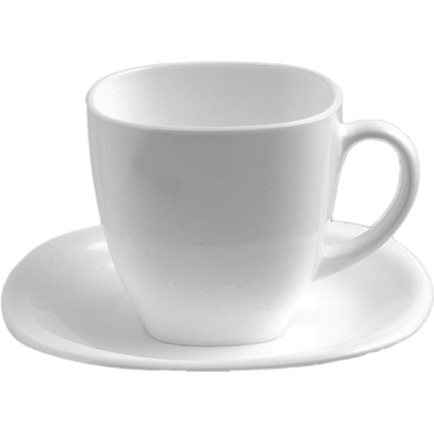 Carine Cup And Saucer 2 Pcs Set White image