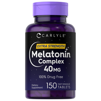 Carlyle Melatonin 40mg Complex - 150 Fast Dissolve Tablets -523043370 image