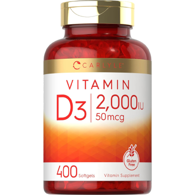 Carlyle Vitamin D3 2000IU 400 Softgels image