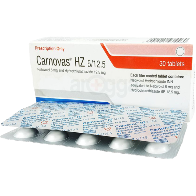 Carnovas HZ5 mgPlus 12.5 mg Tablet image