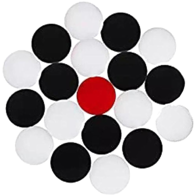 Carrom Guti Set and Striker with Extra 5 Guti image