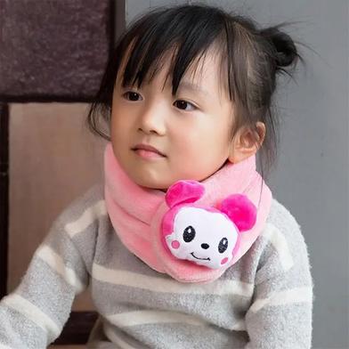 Cartoon Design Children Neck Scarf - Pink image