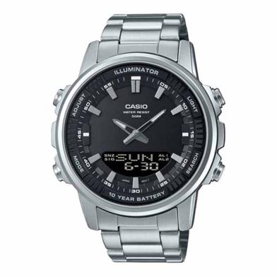 Casio Analog Digital Combination Stainless Steel Men's Watch image