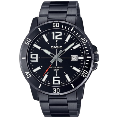 Casio Analog Watch For Men- Black image