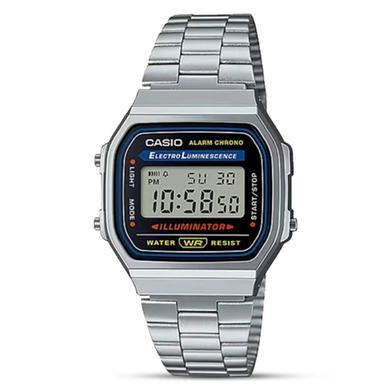 Casio Classic Illuminator Digital Watch Silver Chain image