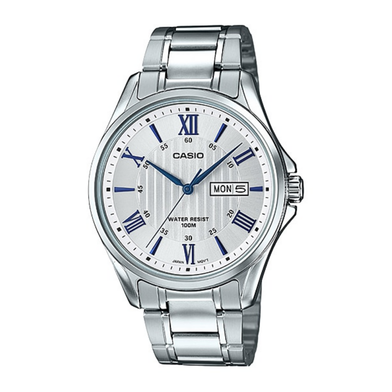 Casio day clearance date analog watch
