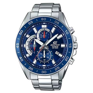 Casio Edifice Blue Chronograph Analog Stainless Steel Men's Watch image