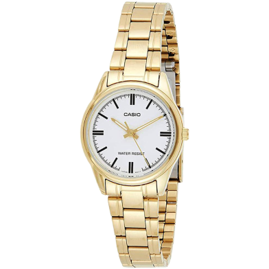 Casio Gold Plated Case SS Band Women's Watch image