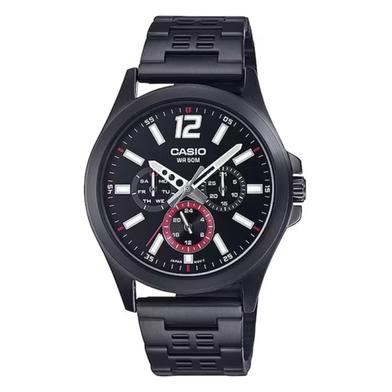 Casio Men’s analog Black Dial Stainless Steel Watch image