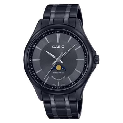 Casio Moon Phase Black Dial Watch For Men image
