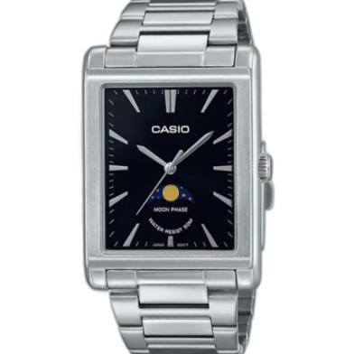 Casio Moon Phase Stainless Steel Men's Watch image