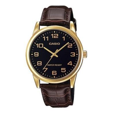 Casio Premium Gold Tone Black Dial Men's Watch image