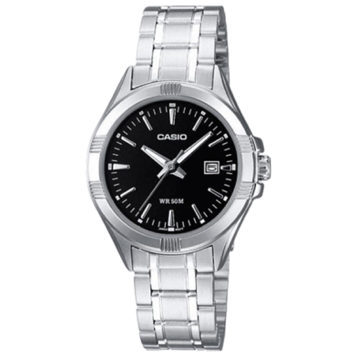 Casio Silver Stainless Steel Strap Watch For Women image