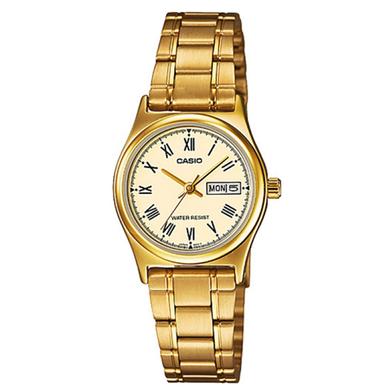 Casio Women's Standard Analog Gold Tone Stainless Steel Watch image