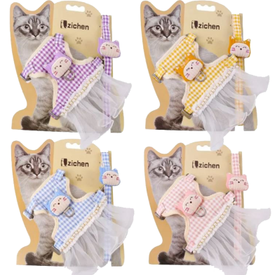 Cat Harness and Leash Set (Any Color) image