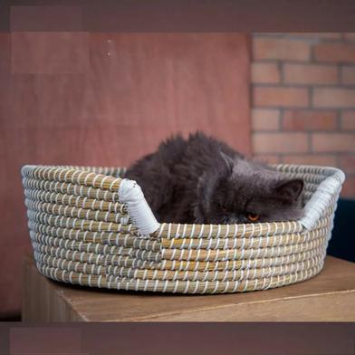 Cat House Round Shaped Busket image