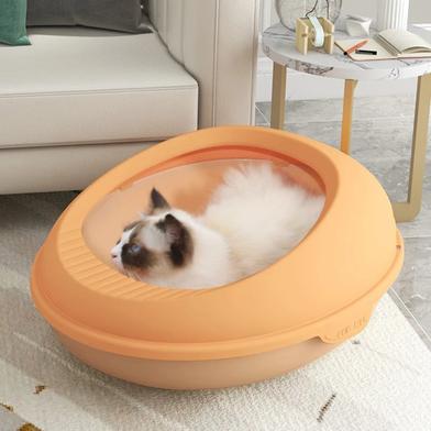 Cat Litter Box Egg Shaped Small image