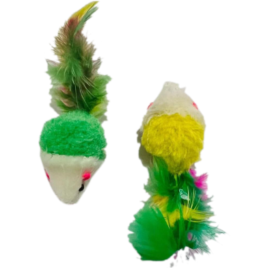 Cat Mouse Toy (Random Color, Pack of 2) image
