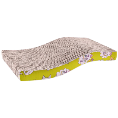 Cat Scratching Pad Corrugated Cardboard Scratcher With Catnip image
