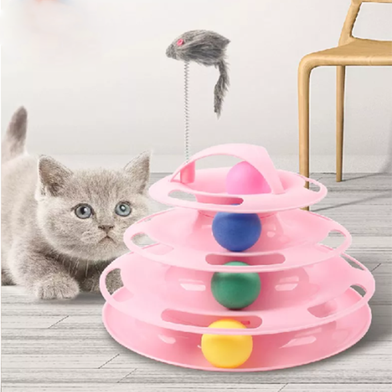 Cat Tower Tracks Ball Pet Toys image