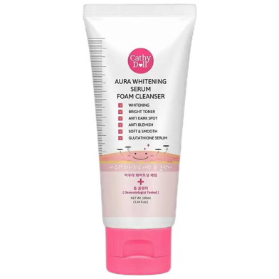 Cathy Doll Aura Whitening Serum Foam Cleanser - 100ml image