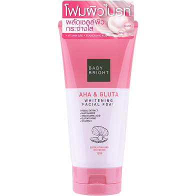Cathy Doll Baby Bright AHA and GLUTA Whitening Facial Foam - 120g image