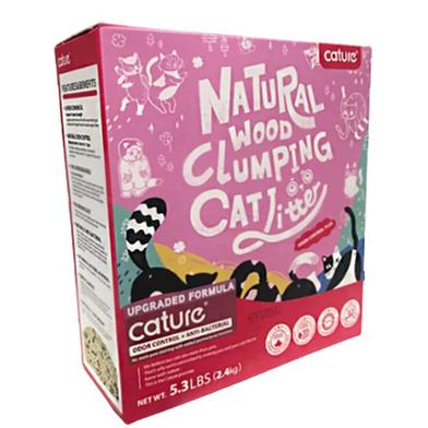 Cature Odor Control Plus Natural Wood Clumping Cat Litter 5.3Lbs (2.4kg) image