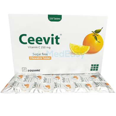 Ceevit 250 mg - 10's Strip Chewable Tablet image